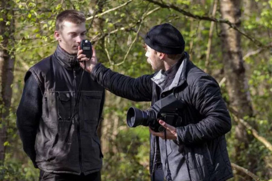 photographe avec agents