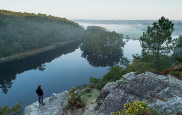 Photo du site naturel de l'ïle aux pies 