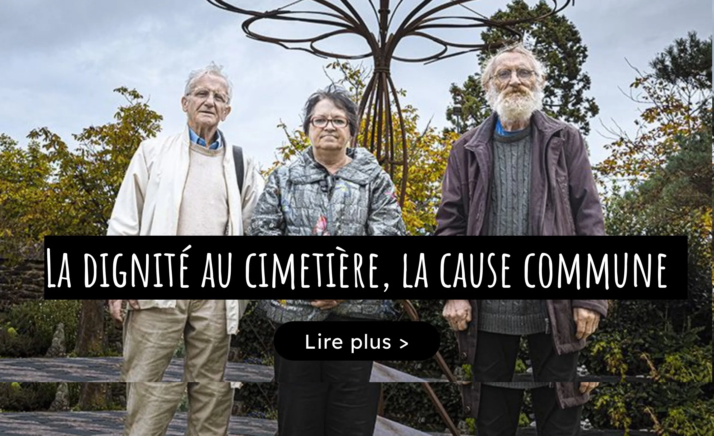 membres du collectif dignité cimetière de Rennes