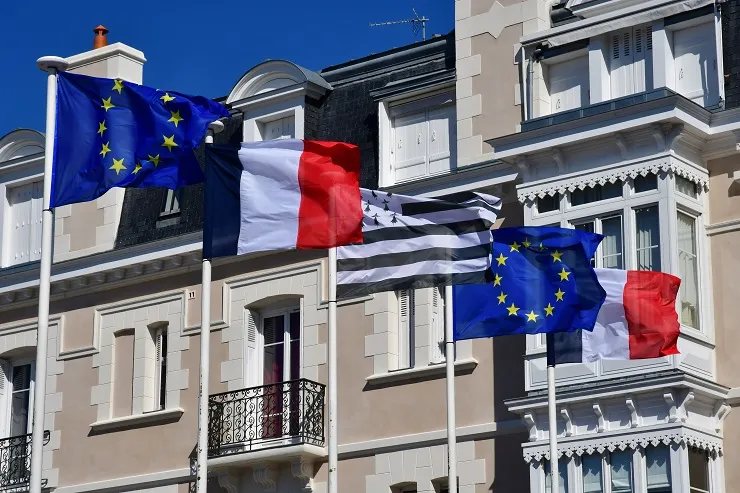 Drapeau breton et Europe
