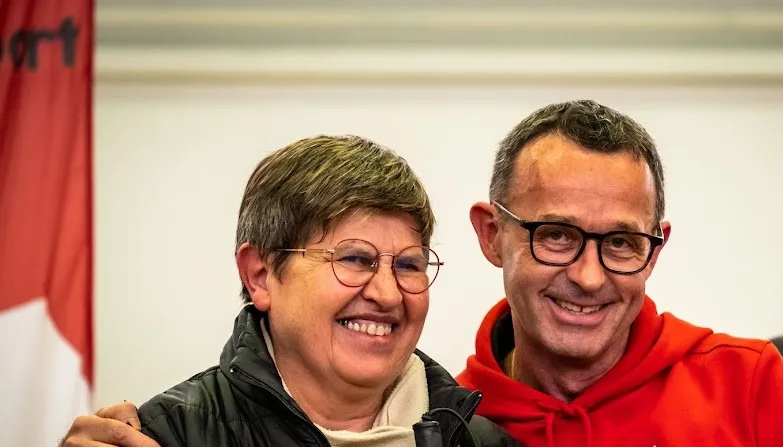 Georgette Péniguel et Yann Renault, vice-président du Handisport Rennes Club 