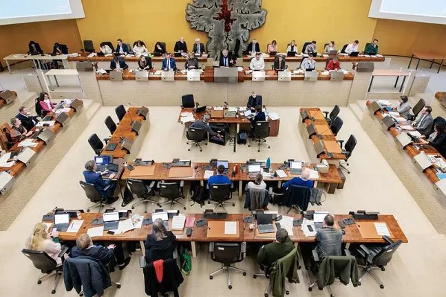 salle de l'assemblée départementale